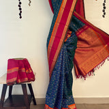 Sumangala Paisleys Kanchipuram Silk Saree - Blue