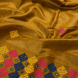 Tushara multicoloured kutch worktussar saree