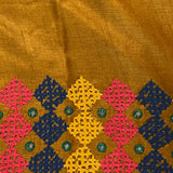 Tushara multicoloured kutch worktussar saree