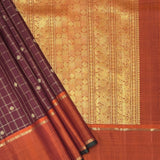 Charita Grape Wine Kanchipuram Silk Saree