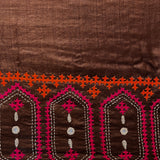 Tushara arch bordered tussar saree