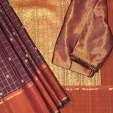 Charita Grape Wine Kanchipuram Silk Saree