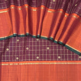 Charita Grape Wine Kanchipuram Silk Saree