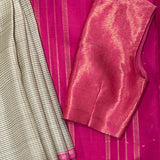 Madhura microchecked kanchi organza saree