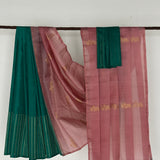 Madhura Paperflowers Kanchi Organza Saree - Dusty Pink
