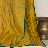 Mishrita Organza Flip Saree - Yellow