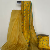 Mishrita Organza Flip Saree - Yellow