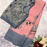 Veena flowers tussar saree