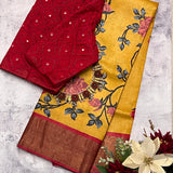 Maya rose garden tussar saree