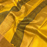 Maya stripe and dot tussar saree