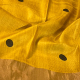 Maya stripe and dot tussar saree