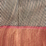 Maya stripe and dot tussar saree