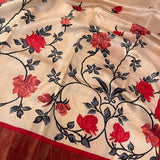 Maya rose garden tussar saree