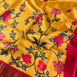 Maya checked floral saree