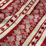 Veena dot block printed tussar saree