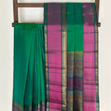 Kimaya Nature Walk Soft Silk Saree - Emerald