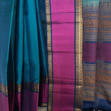 Kimaya Nature Walk Soft Silk Saree - Blue