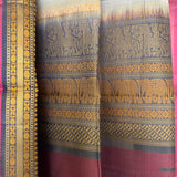 Kimaya Nature Walk Soft Silk Saree - Grey