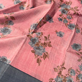 Veena flowers tussar saree