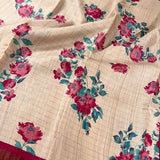 Maya flowers tussar saree