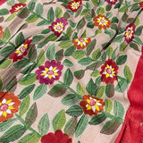 Ethiopian floral tussar saree