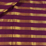 Mangalagiri zari striped cotton fabric