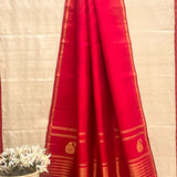 Plain kanchipuram silk dupatta