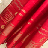 Plain kanchipuram silk dupatta