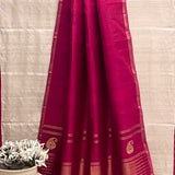 Plain kanchipuram silk dupatta