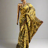 Sameeksha wildlife kalamkari organza saree