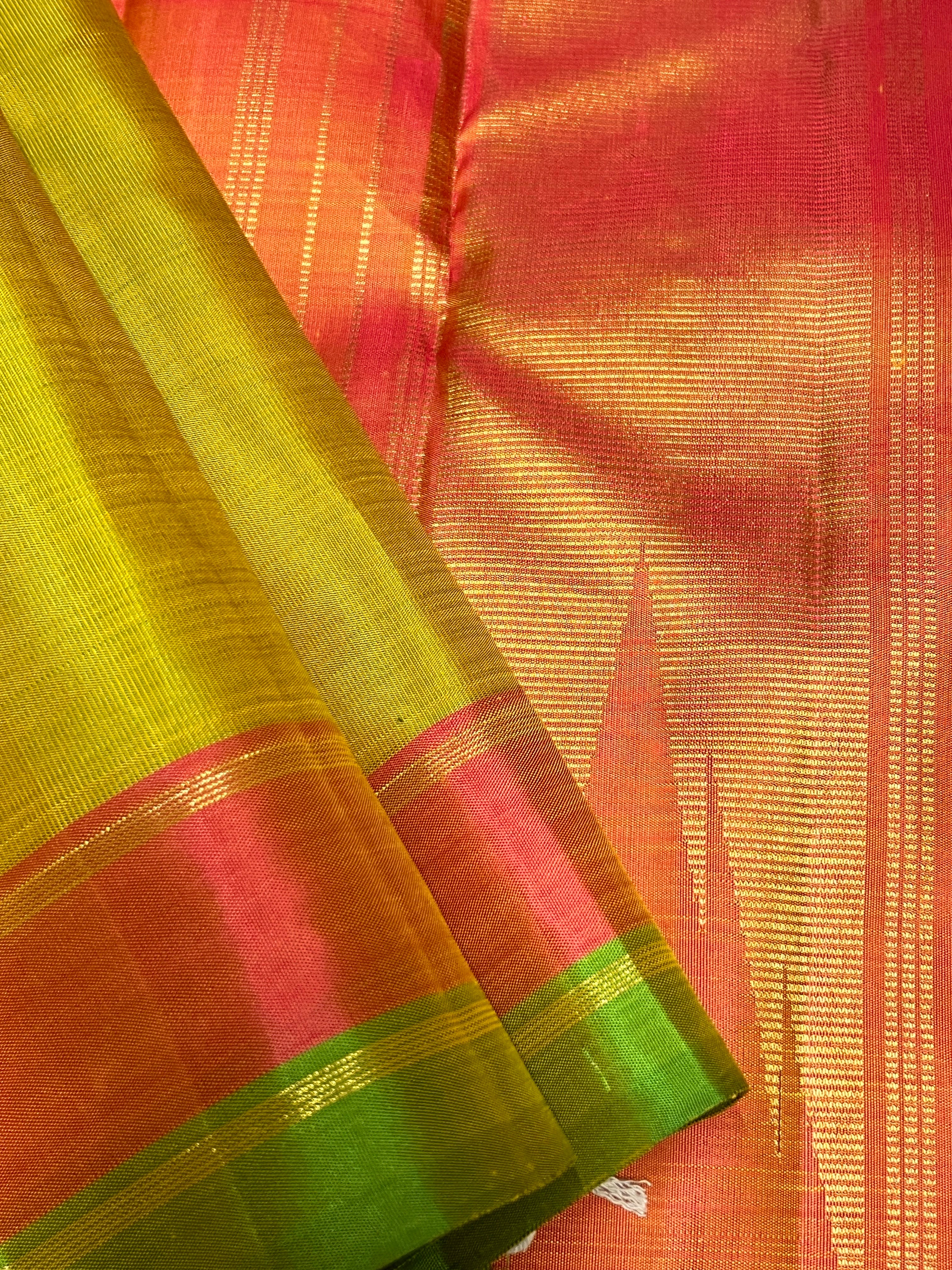 Twin border kanchipuram silk saree