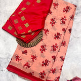 Vindhya little daisies chiffon saree