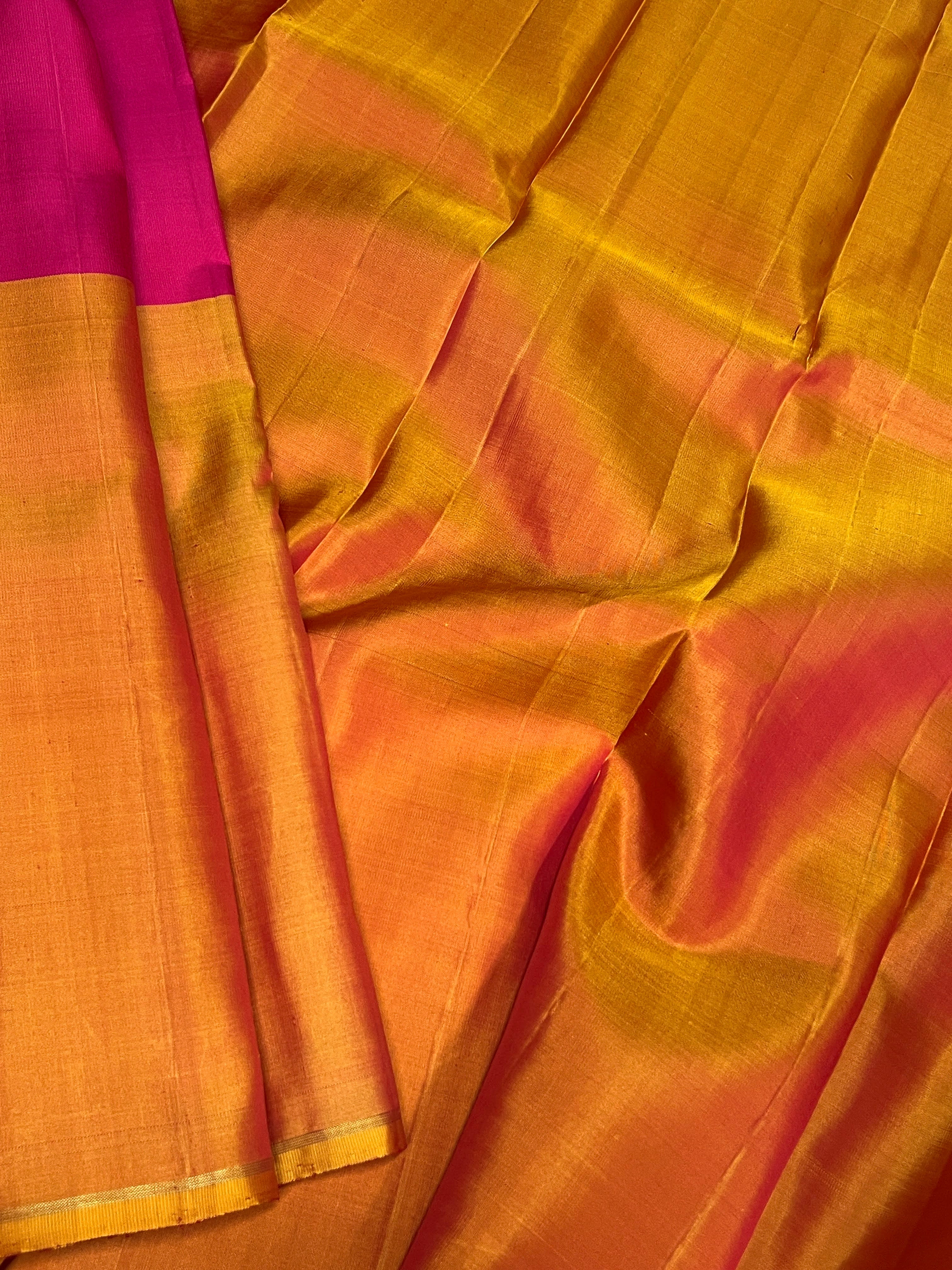 Ranya plain kanchipuram silk saree