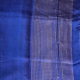 Sequinned Matka Silk Saree - Navy