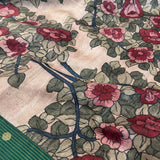 Bed of roses tussar kalamkari saree