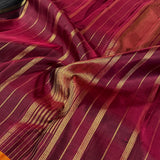 Vera raindrops kanchi silk saree with contrast border