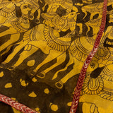 Sameeksha wildlife kalamkari organza saree