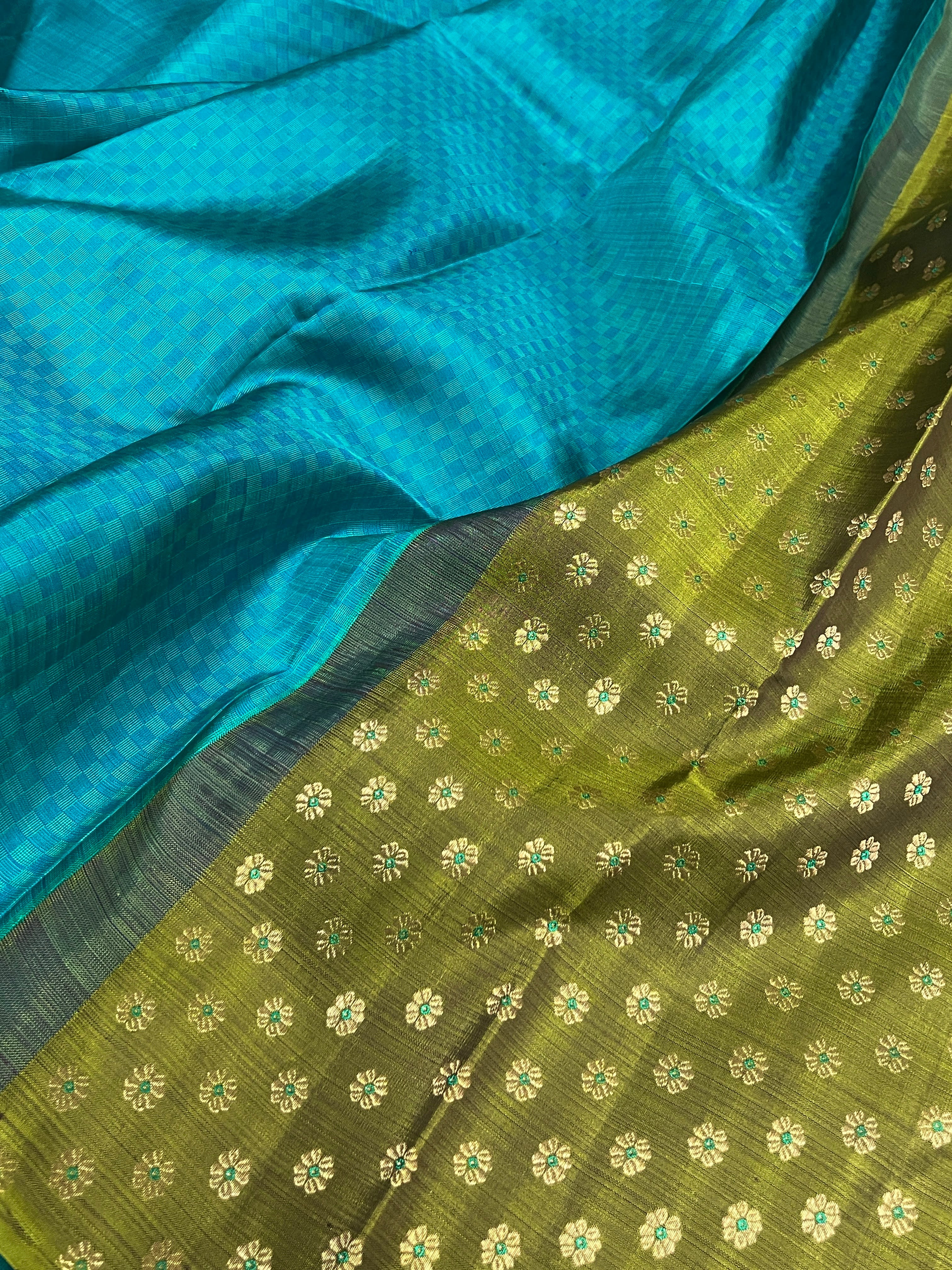 Ranya meenakari kanchipuram silk saree