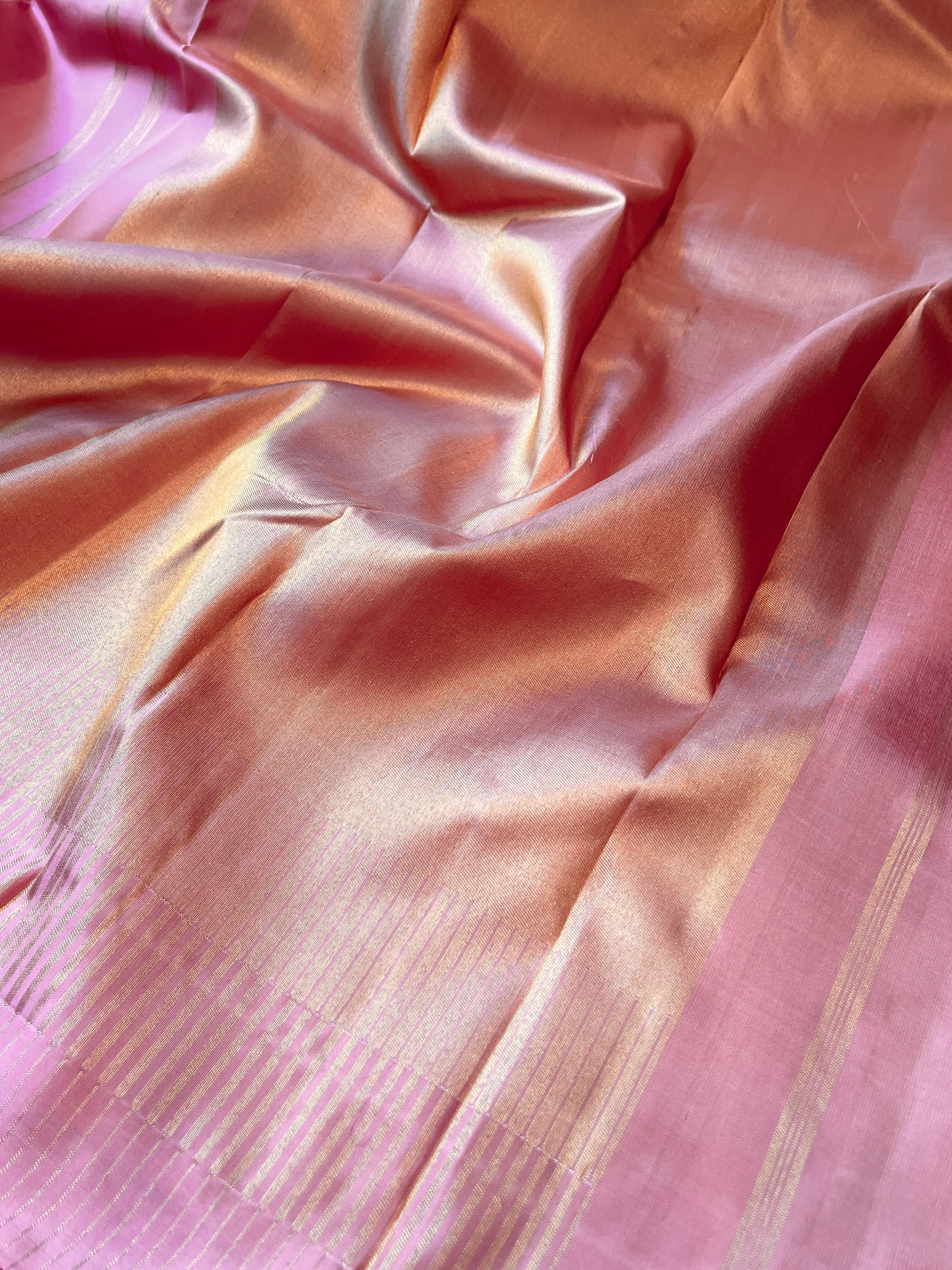 Benarasi gold border kanchipuram silk saree