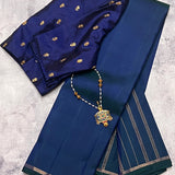 Lavanyam plain kanchipuram silk saree