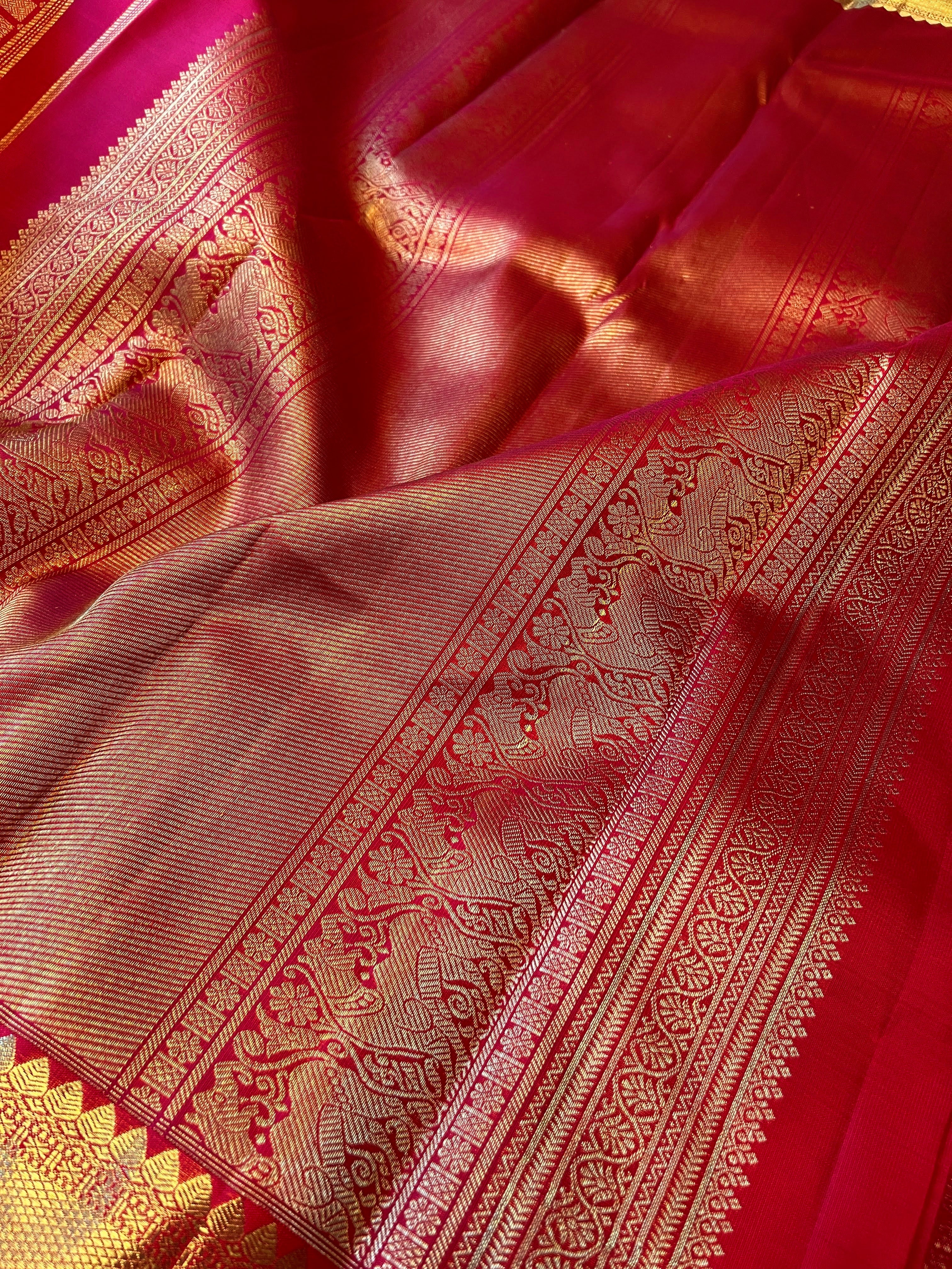 Sumangala multidesign kanchipuram silk saree