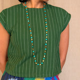 Compound Brass and Turquoise Necklace