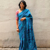 Veena Skylark Tussar Saree