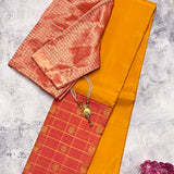Trayi mayil chakram kanchipuram silk saree