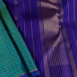 Charita chettinad checked Kanchipuram silk saree