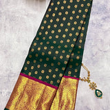 Sumangala meenakari Kanchipuram silk saree