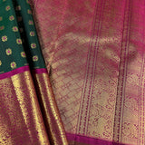 Sumangala meenakari Kanchipuram silk saree