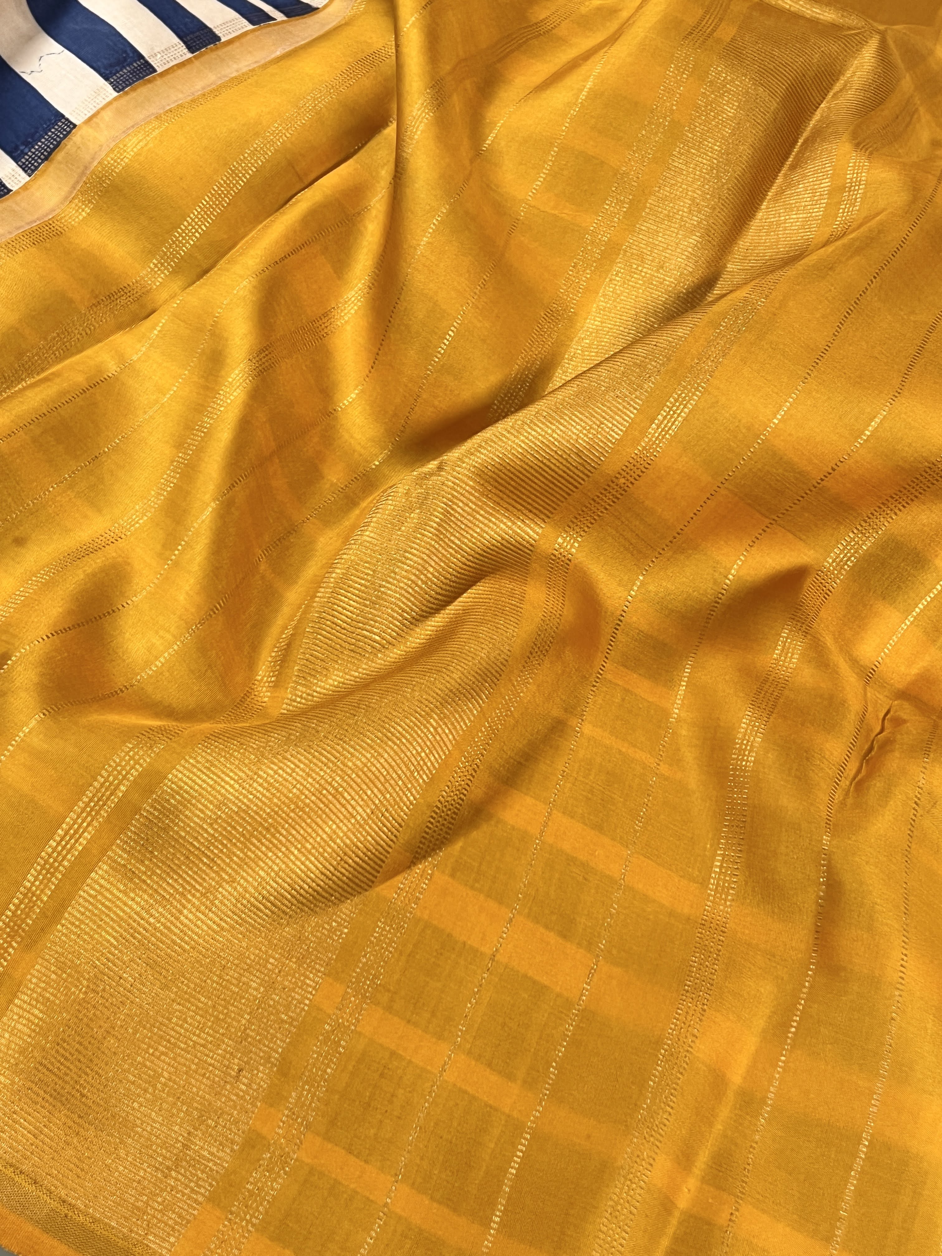 Mila striped kanchipuram silk saree