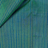 Micro checked kanchipuram silk fabric