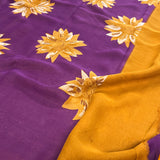 Vindhya sunflower chiffon saree